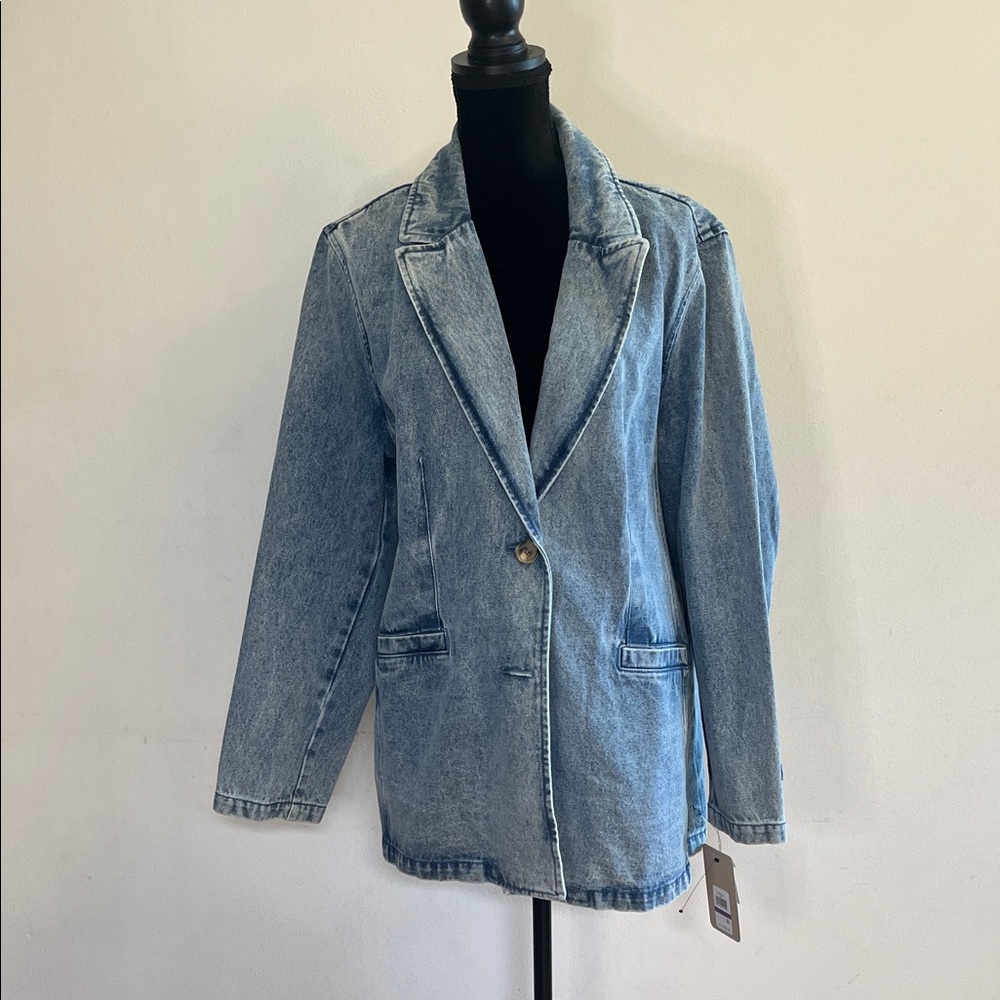 Levi's Light Blue Denim Blazer Jacket